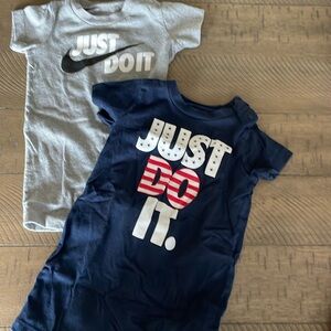 Bundle! 6-9 month Nike rompers!